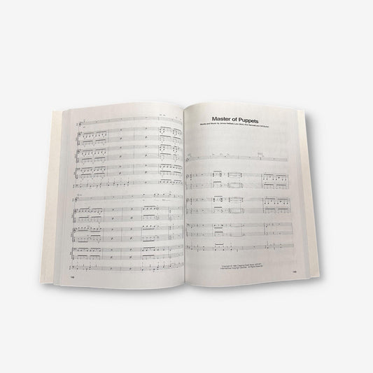 Best Of Metallica - Transcribed Full Scores - Guitar One Music Sheet Book - 2001 Paperback Book