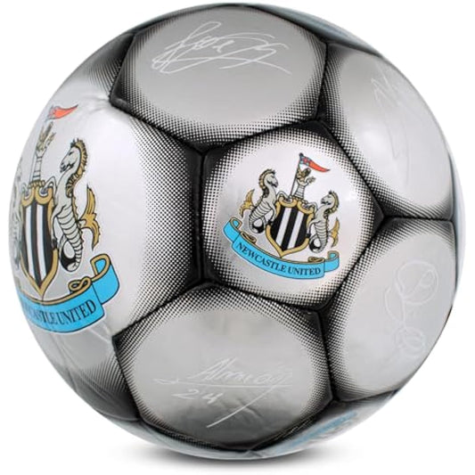 Hy-Pro Officially Licensed Classic Signature Football - Metallic, Size 5, Training, Match, Merchandise, Collectible For Kids and Adults