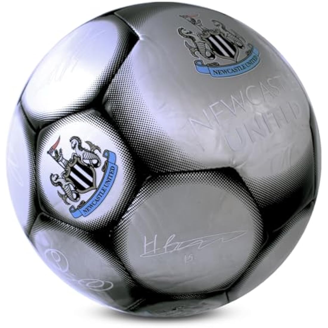 Hy-Pro Officially Licensed Classic Signature Football - Metallic, Size 5, Training, Match, Merchandise, Collectible For Kids and Adults