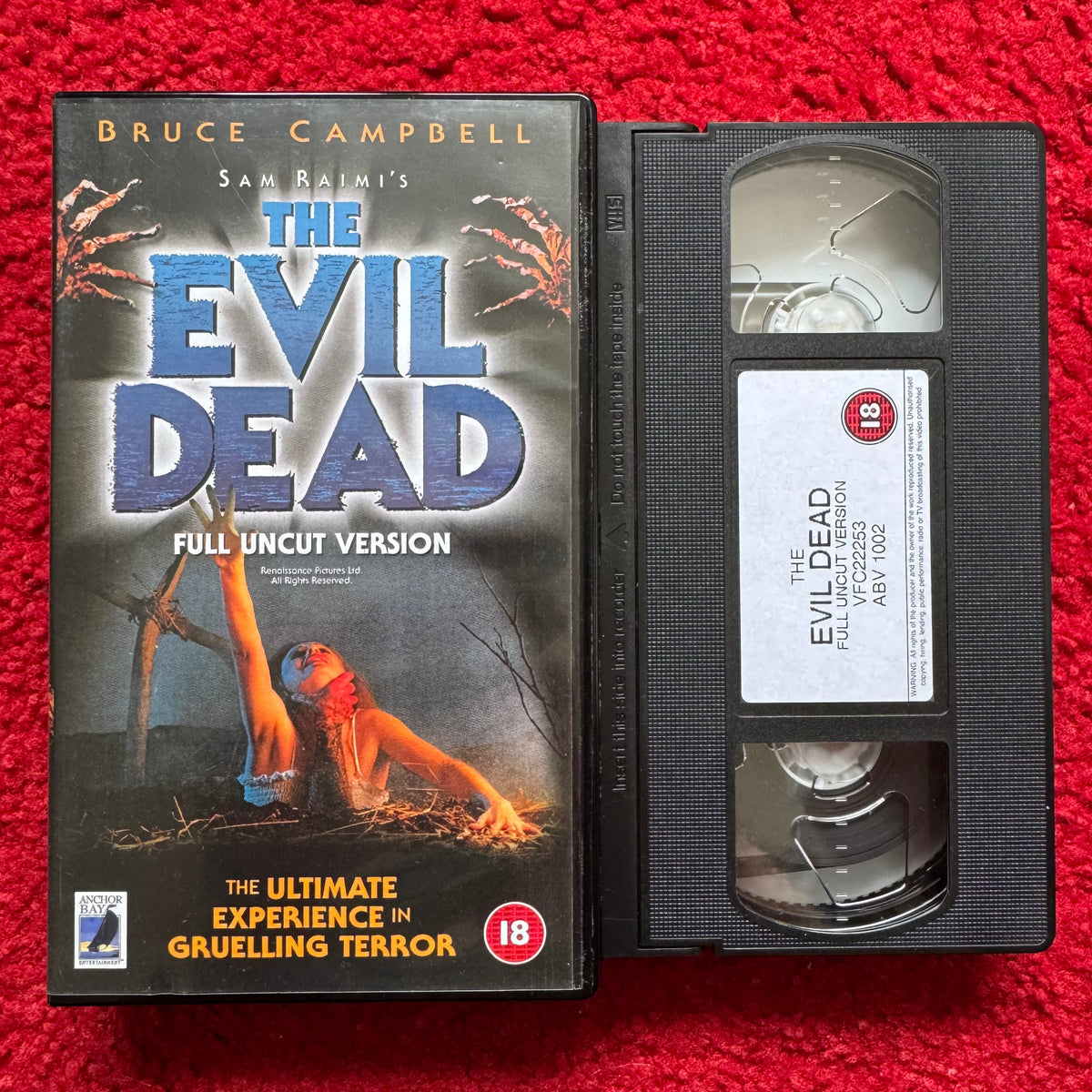Evil Dead: Full Uncut Version VHS Video (1981) ABV1002