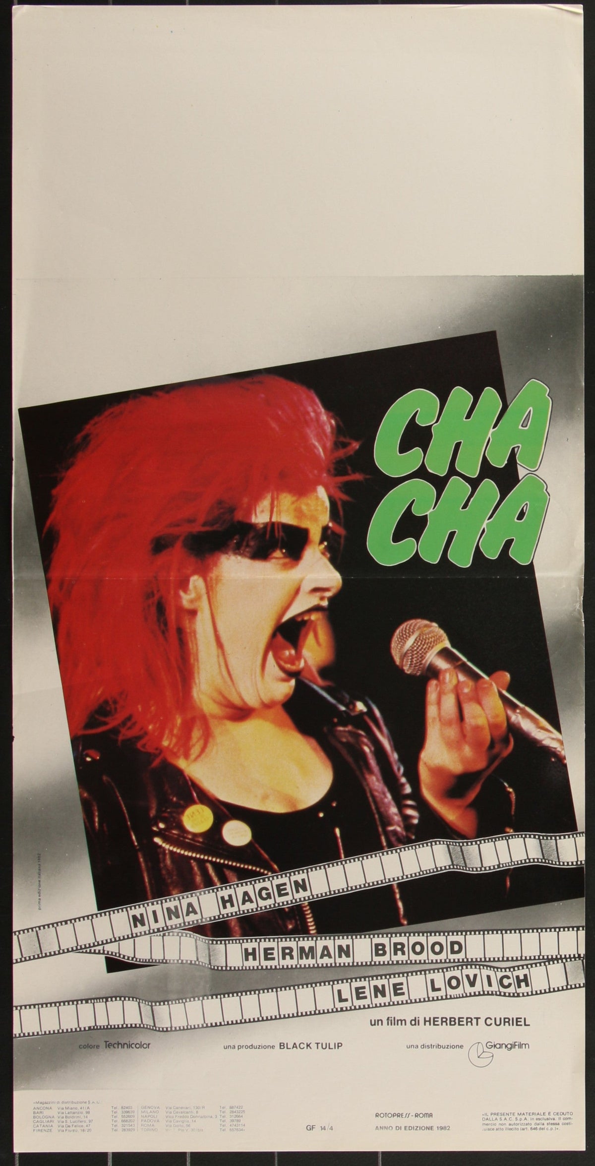 Cha Cha (1982) Original Italian Locandina Movie Poster