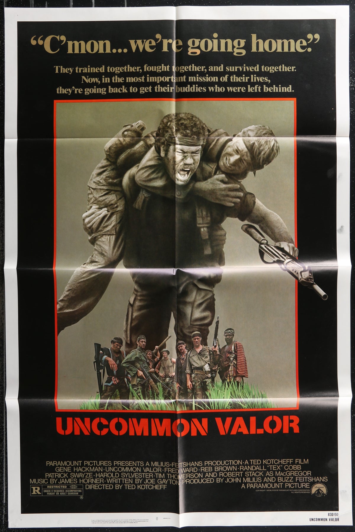 Uncommon Valor (1983) Original US One Sheet Movie Poster