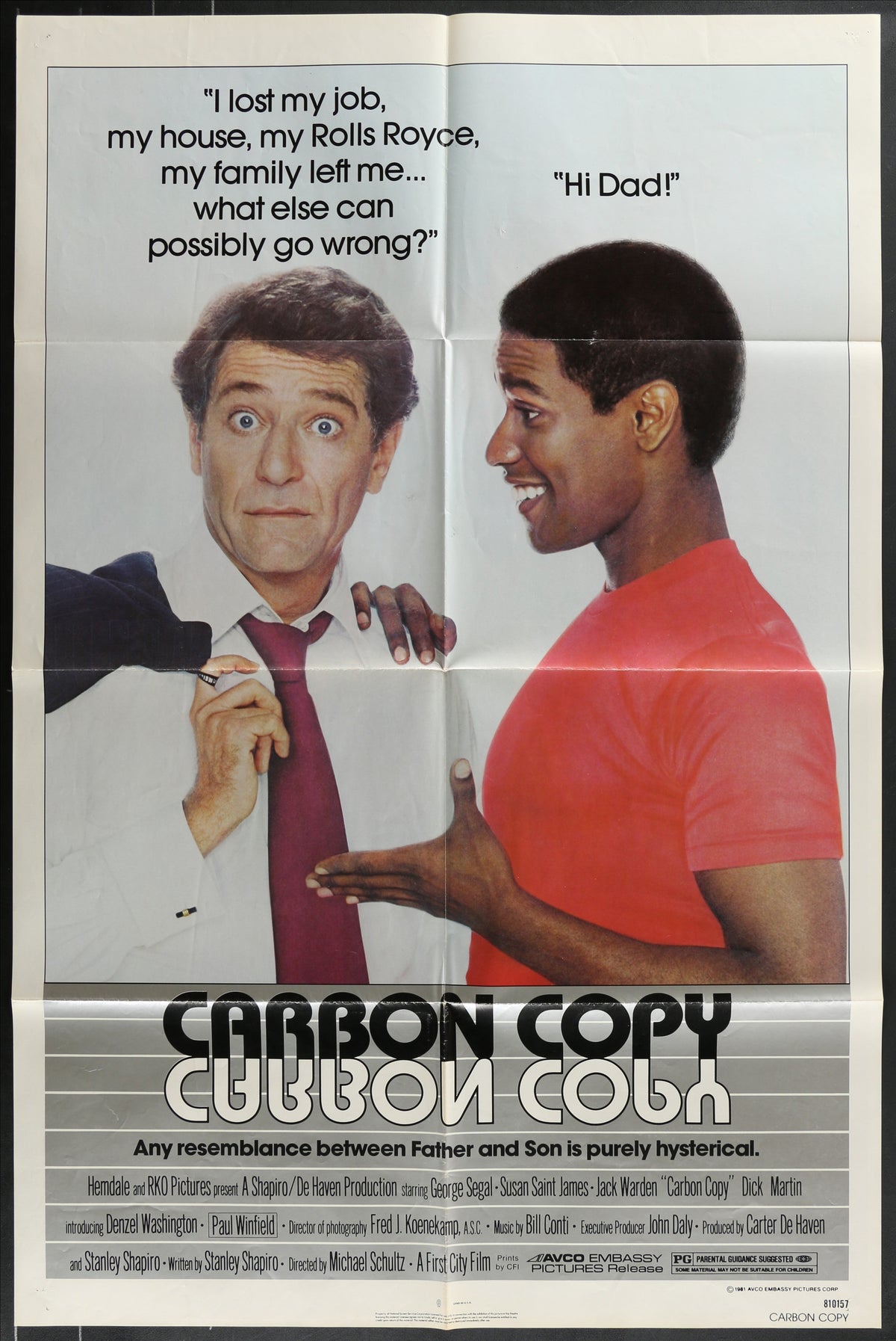 Carbon Copy (1981) Original US One Sheet Movie Poster