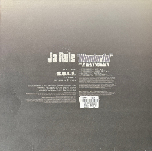Ja Rule feat. R. Kelly & Ashanti – Wonderful (2004) – 12" Hip Hop Vinyl