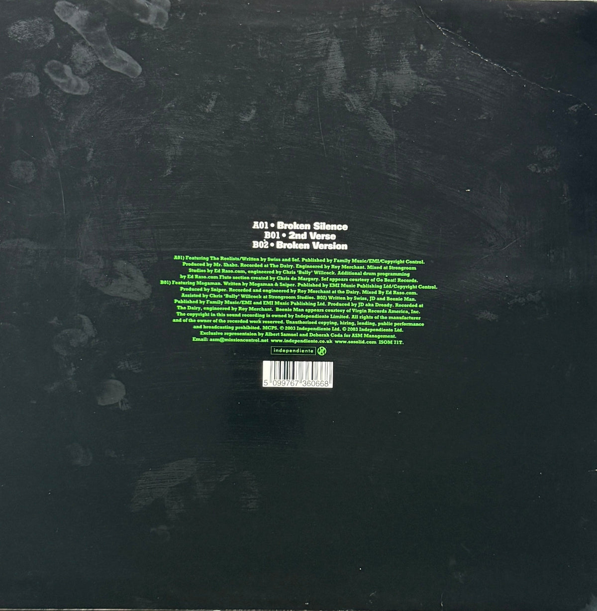 So Solid Crew – Broken Silence - 12" Vinyl (2003)