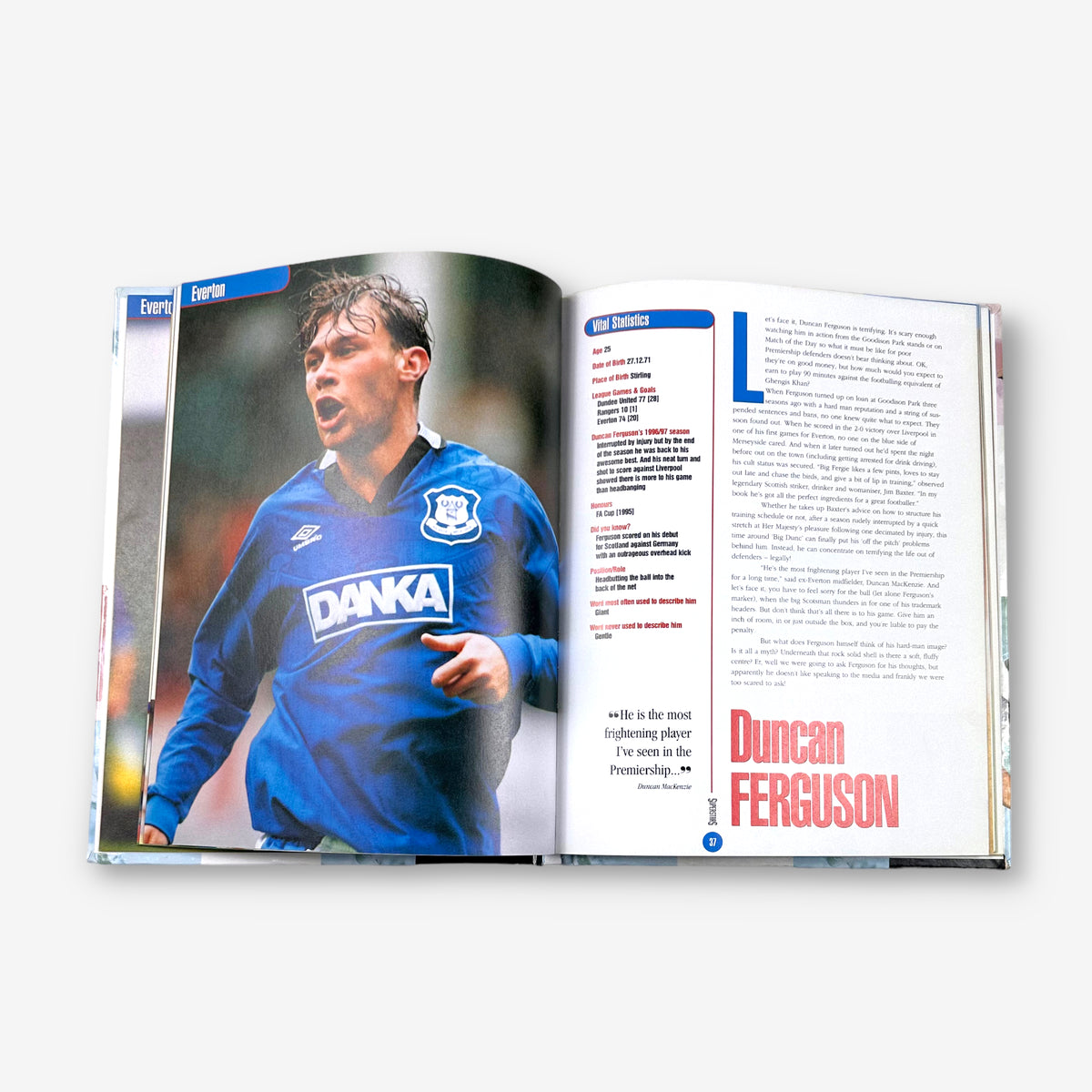 Superstars of the Premier League - 1997/8 Yearbook Hardback Book (FourFourTwo)