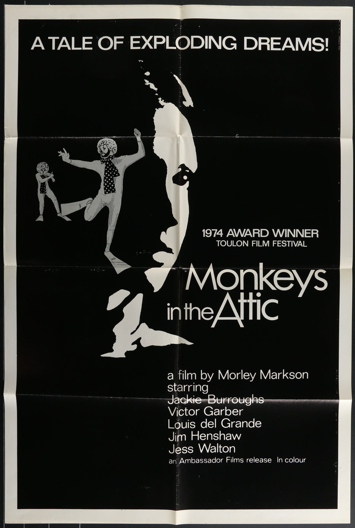Monkeys In The Attic (1974) Original US One Sheet Movie Poster