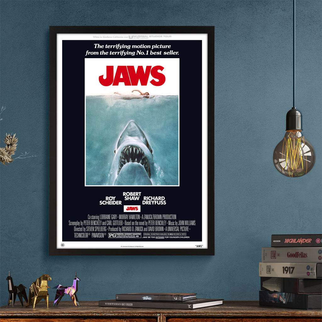 Officially Licensed - Jaws Movie Print