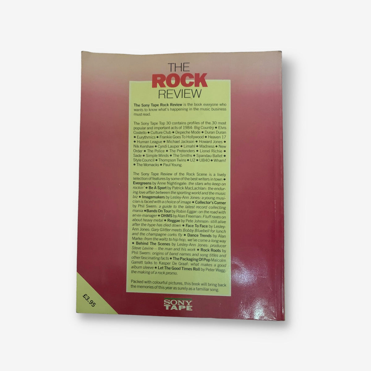 The Sony Tape Rock Review - 1984 Paperback Book (Bill Wyman)