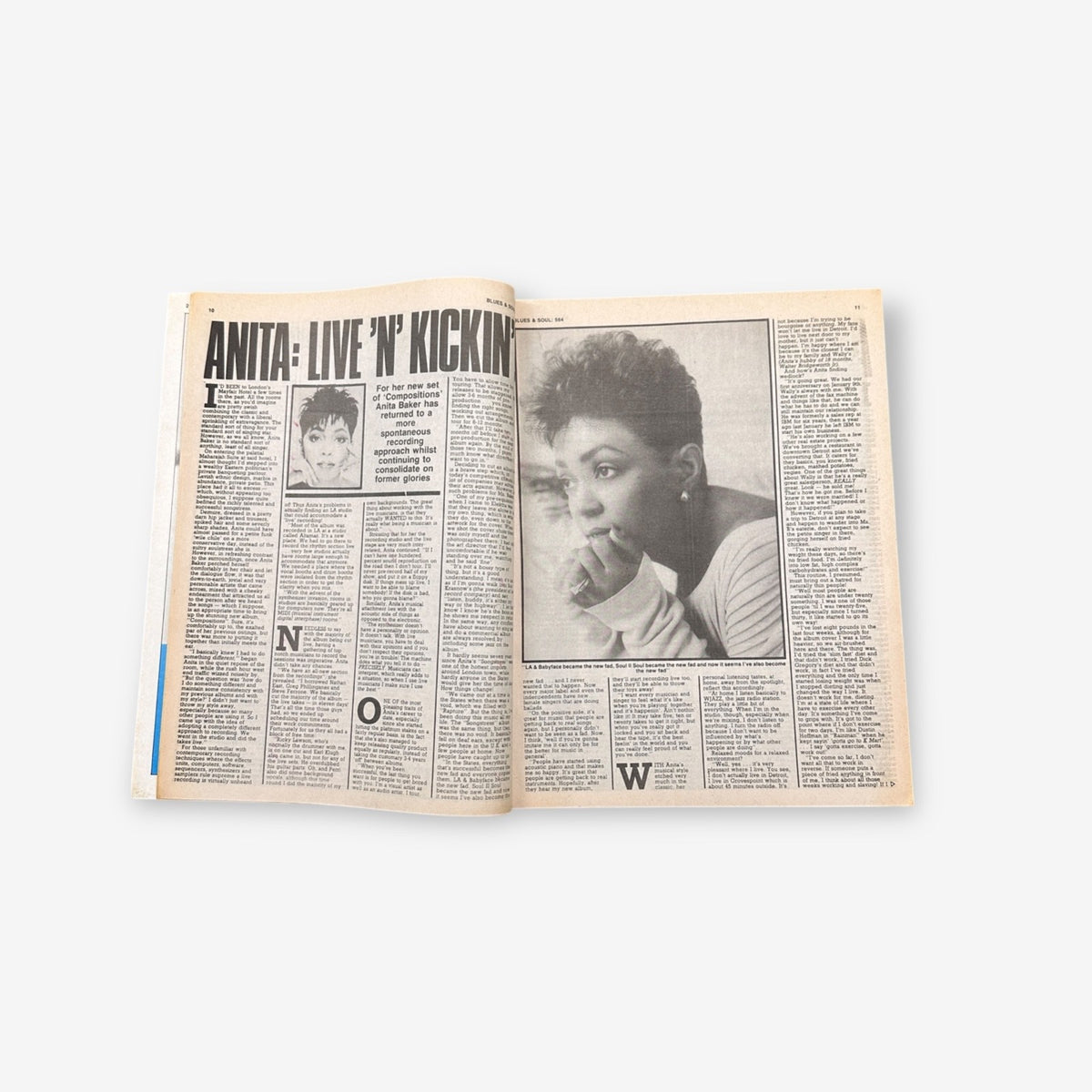 1990 Anita Baker - Blues & Soul Magazine Issue 564
