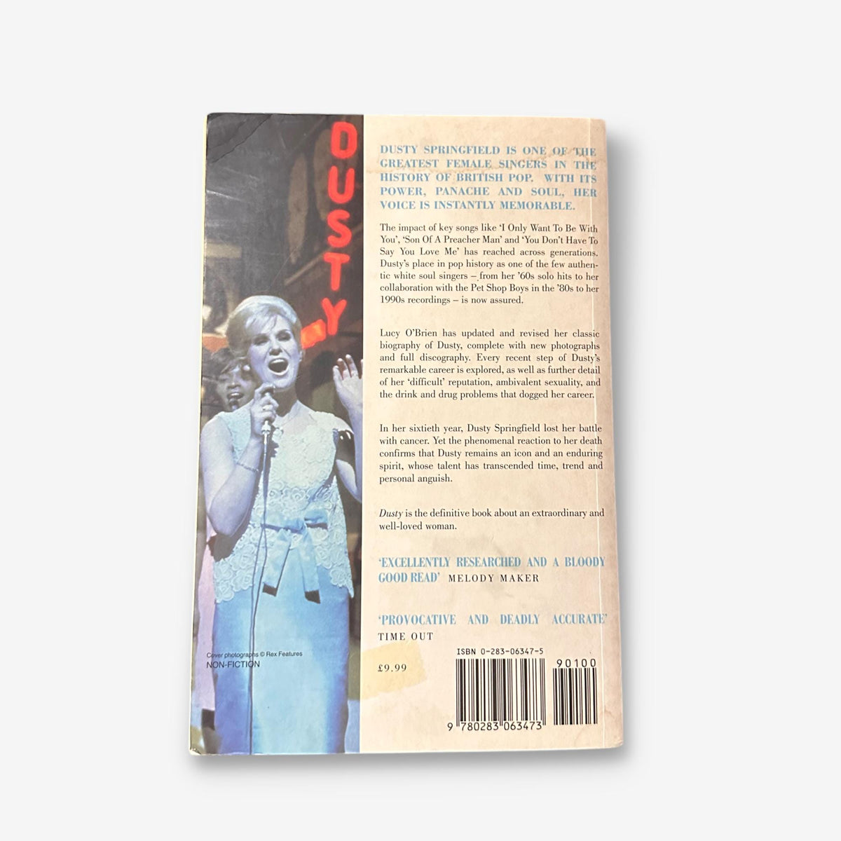 Dusty Springfield - Dusty - 1999 Paperback Biography Book (Lucy Obrien)
