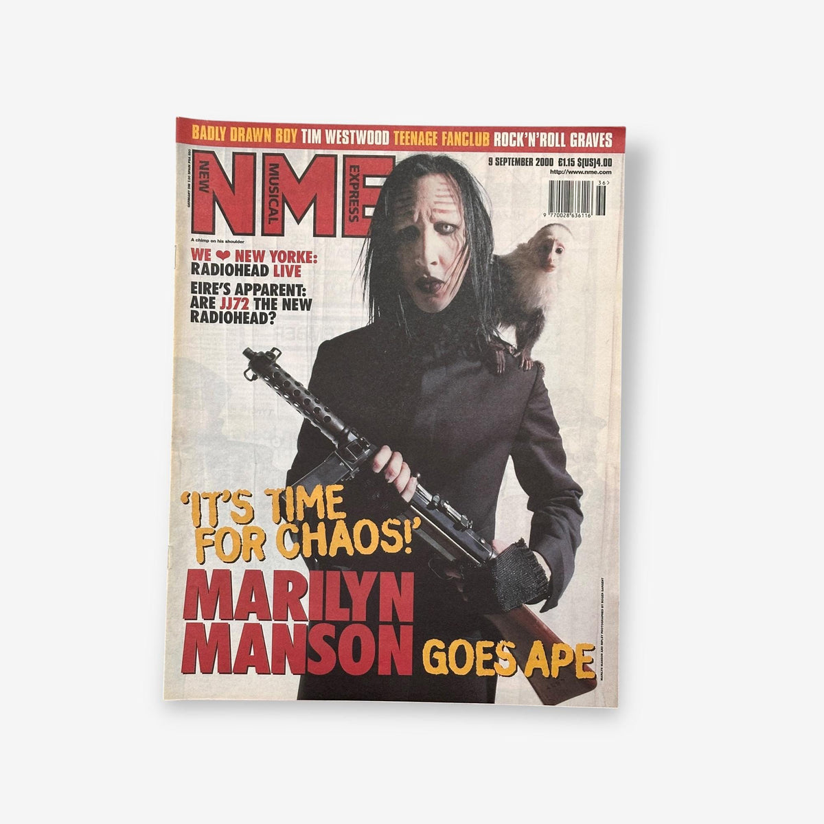 2000 Marilyn Manson - Its Time For Chaos! - NME Magazine