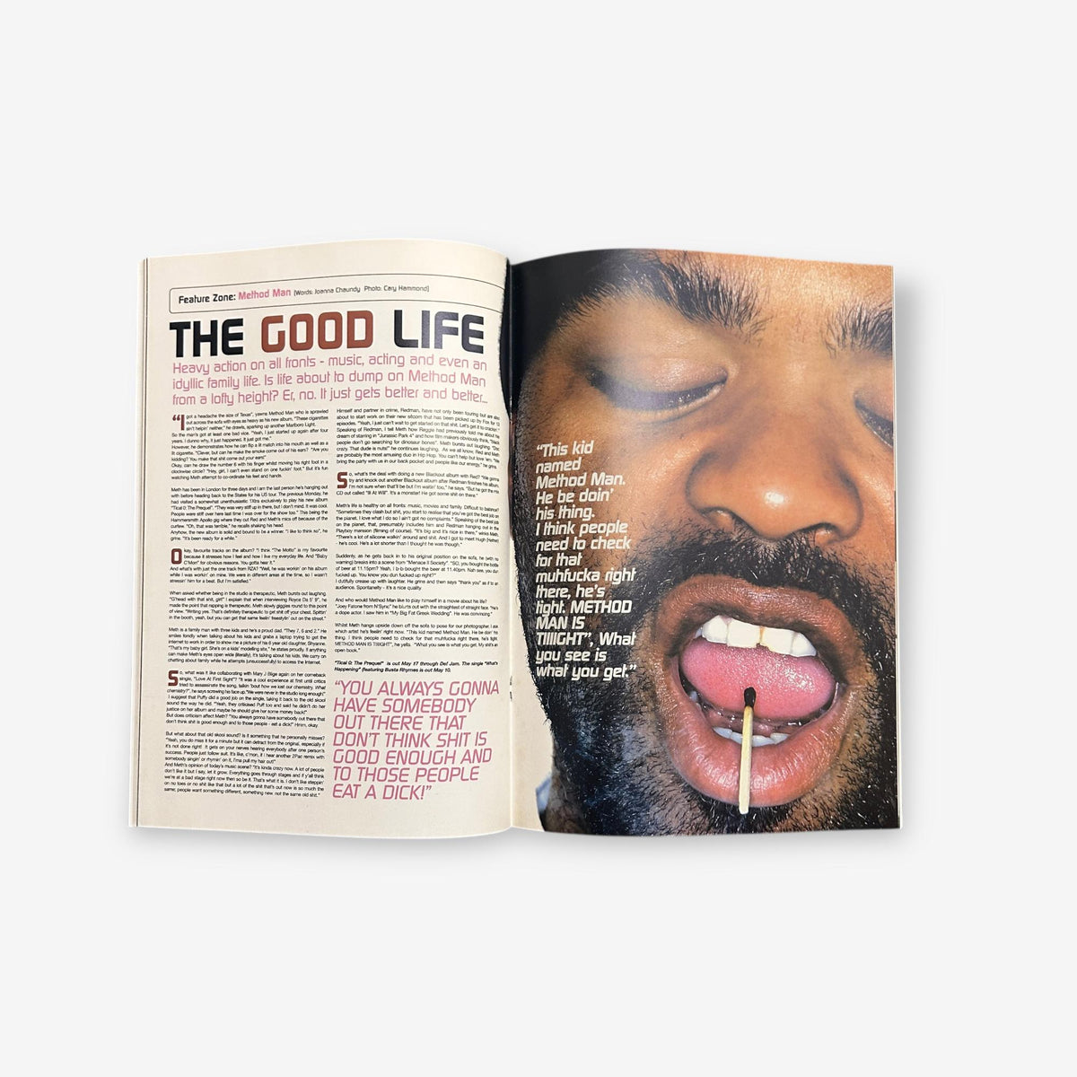 2004 Method Man - Devoted Family Man But Still Spittin' - Blues & Soul Magazine Issue 918