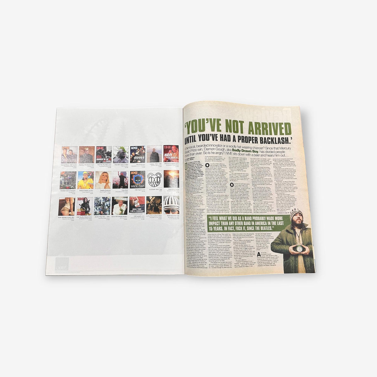 2000 Badly Drawn Boy - His Time Is Now! - NME Magazine