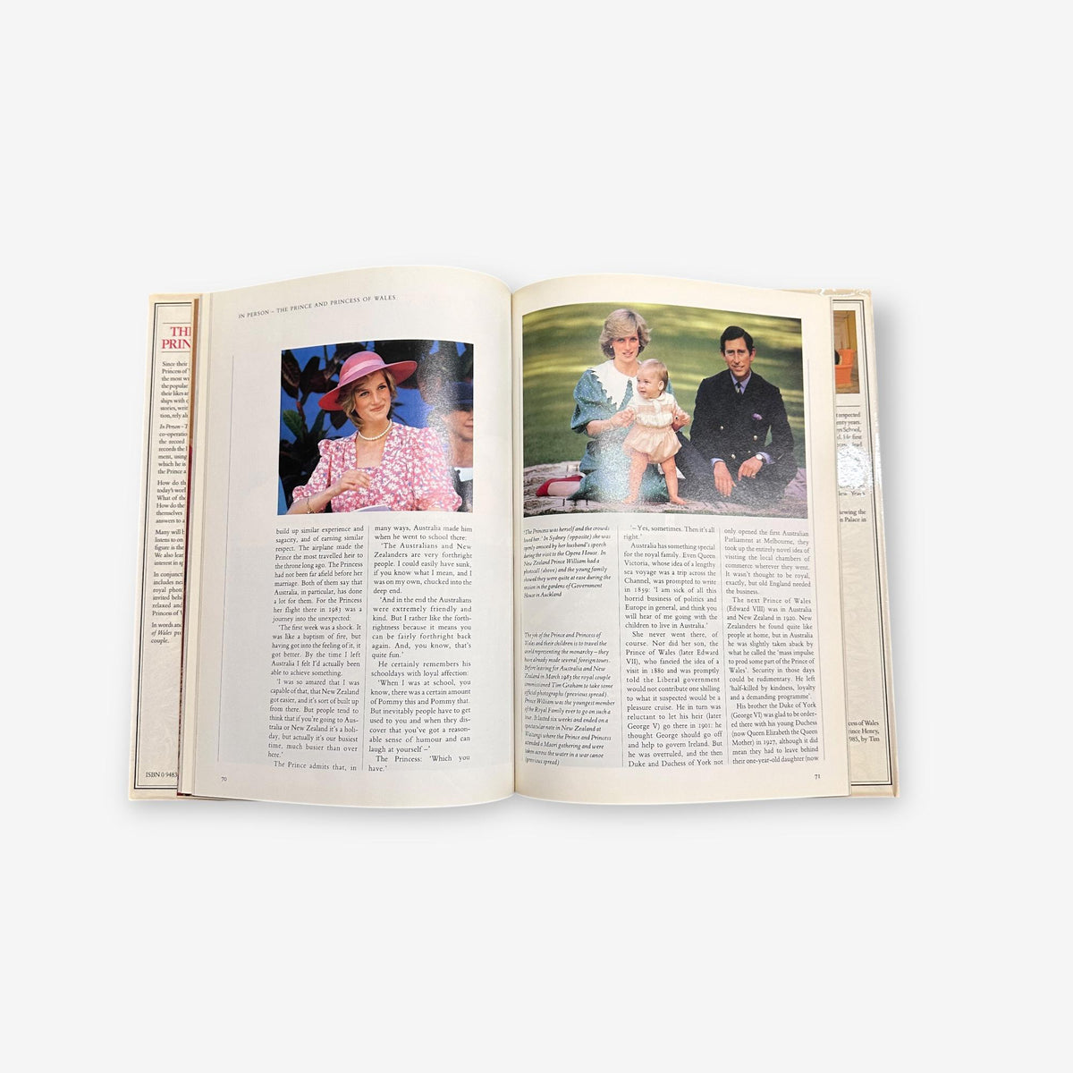 The Prince And Princess Of Wales - In Person - Hardback Book (Alastair Burnet) 1985