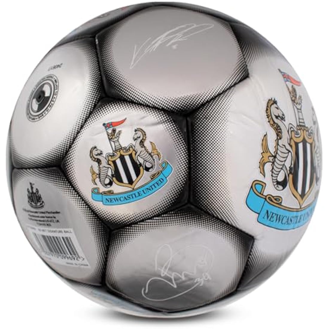 Hy-Pro Officially Licensed Classic Signature Football - Metallic, Size 5, Training, Match, Merchandise, Collectible For Kids and Adults