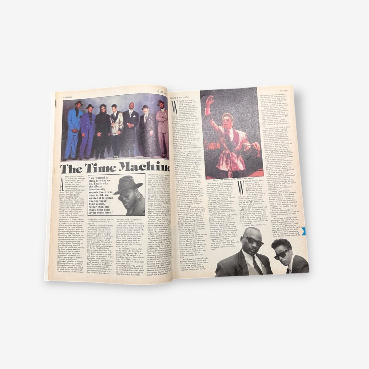 1990 The Time - Blues & Soul Magazine Issue 570