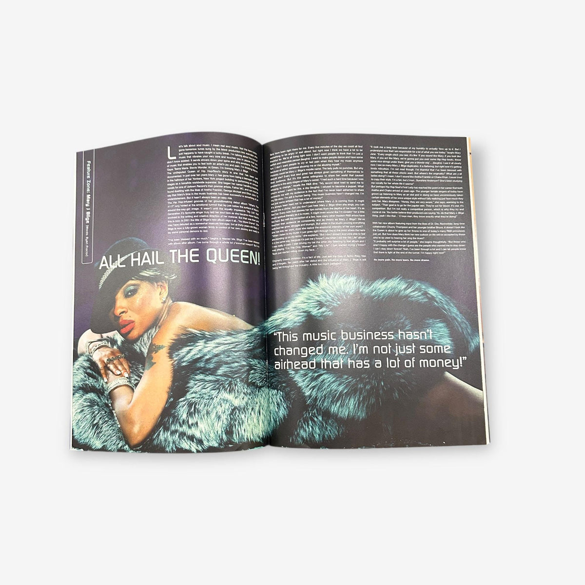 2001 Mary J. Blige - All Hail The Queen! - Blues & Soul Magazine Issue 849
