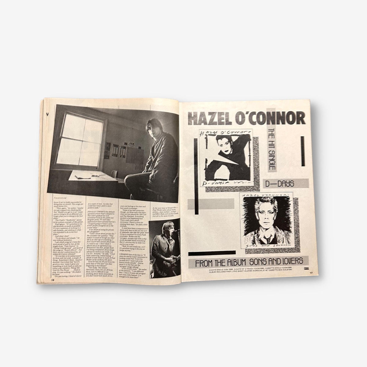 1981 Hazel O'Connor - Smash Hits Magazine