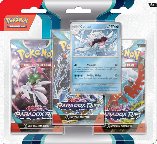 Pokémon TCG: Scarlet & Violet—Paradox Rift Triple Pack - Cetitan
