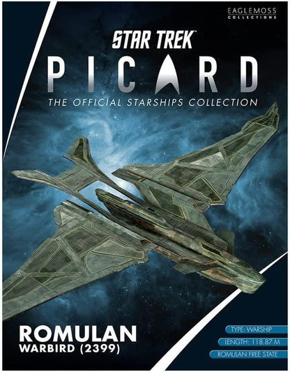 #10 Romulan Warbird 2399 Model Diecast Ship Picard Universe (Eaglemoss / Star Trek)