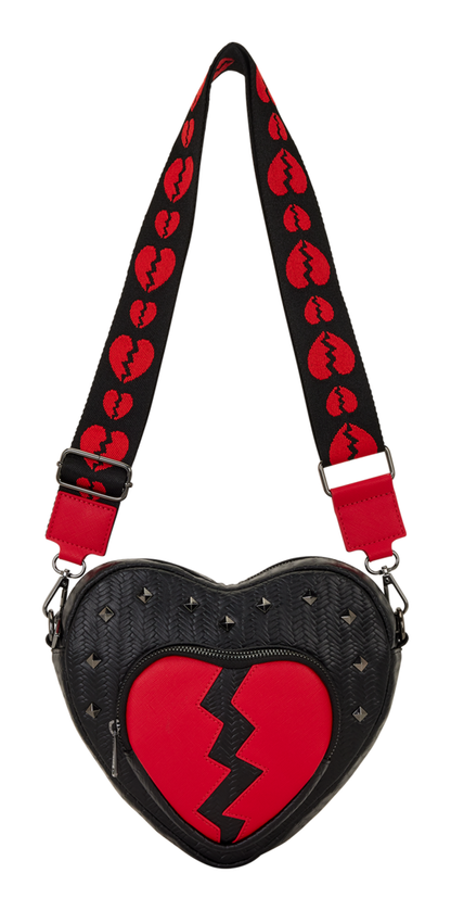 Loungefly Figural Broken Heart Crossbody Bag