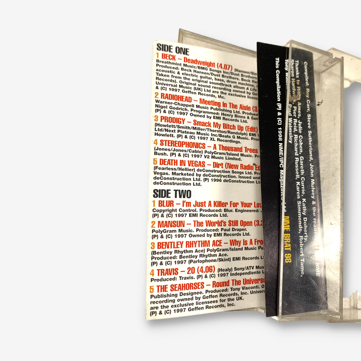 NME Brat Pack 1998 Original Cassette