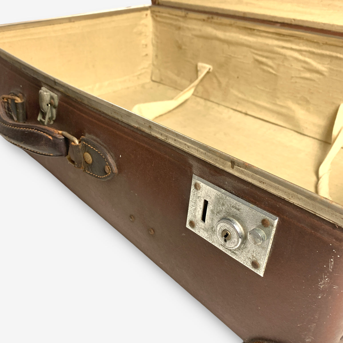 Vintage Globe-Trotter Band & Music Sticker Suitcase