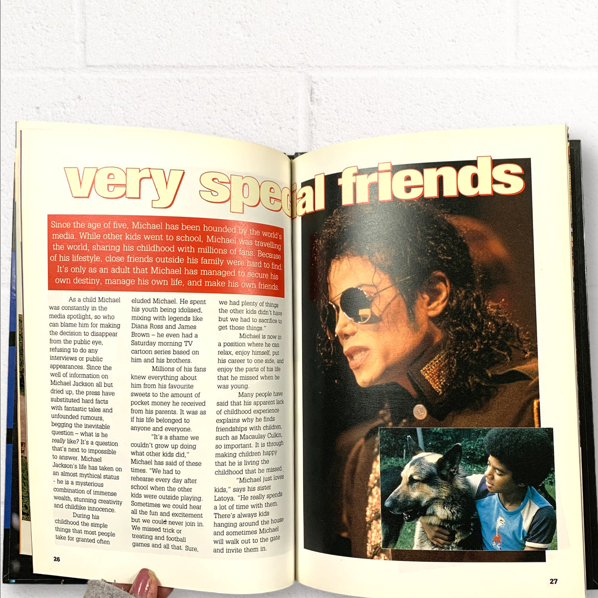 Michael Jackson Special - 1993 Hardcover Book Annual Grandreams