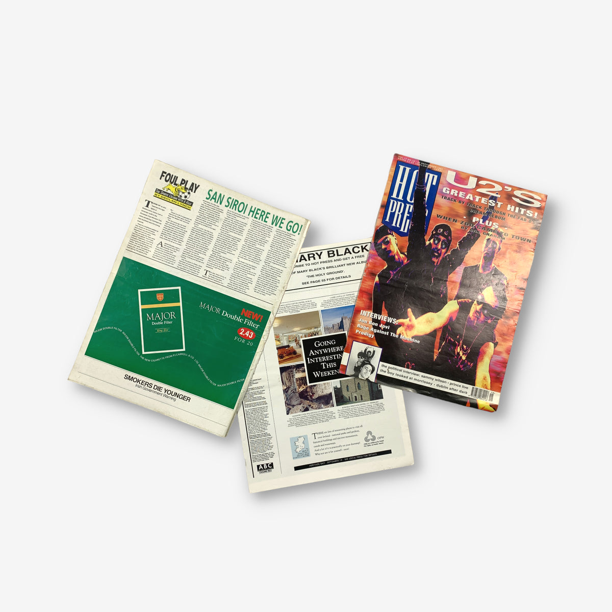 1993 U2's Greatest Hits Hot Press Magazine