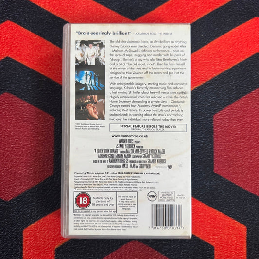 A Clockwork Orange VHS Video (1971) S001031