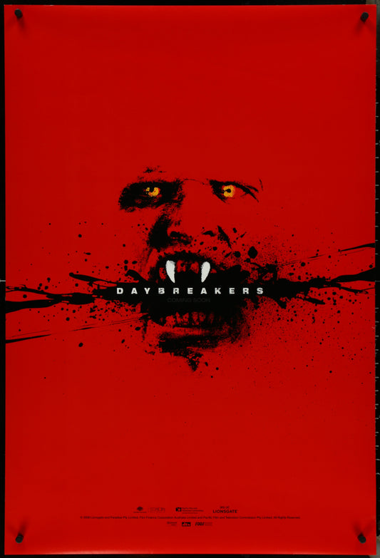 Daybreakers (2009) Original US One Sheet Movie Poster