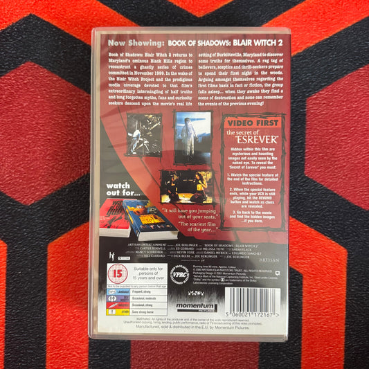 Blair Witch 2: Book Of Shadows Ex Rental VHS Video (2000) MP016R