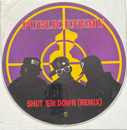 Public Enemy – Shut ’Em Down (Remix) 12" Vinyl (Hip Hop, 1992)