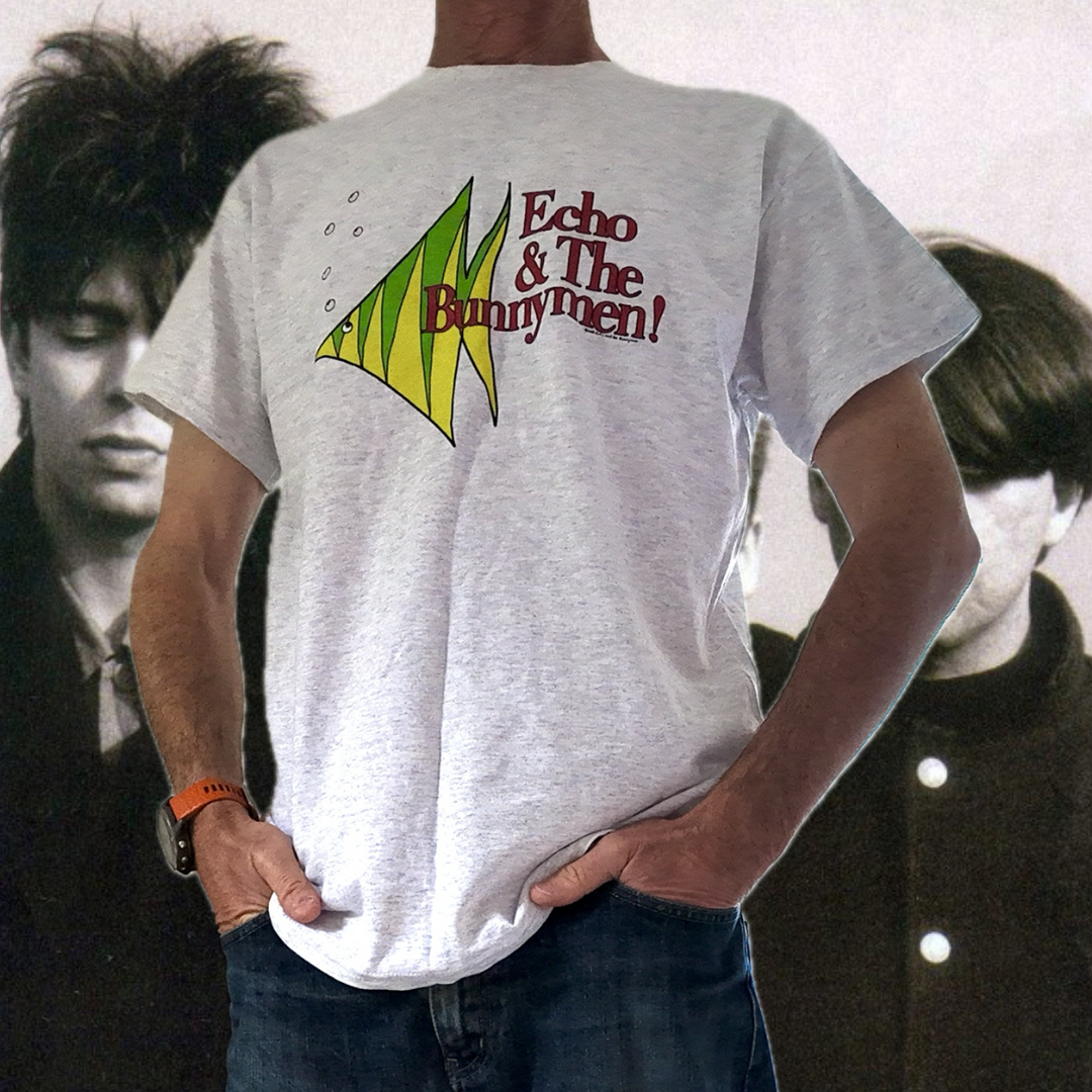 Official Echo & The Bunnymen Vintage Fish T.Shirt.