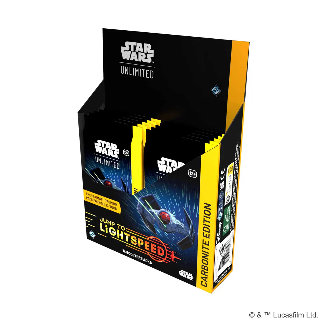 Star Wars: Unlimited Jump to Lightspeed Set 4 Carbonite Collector Booster Display Box (12 packs)