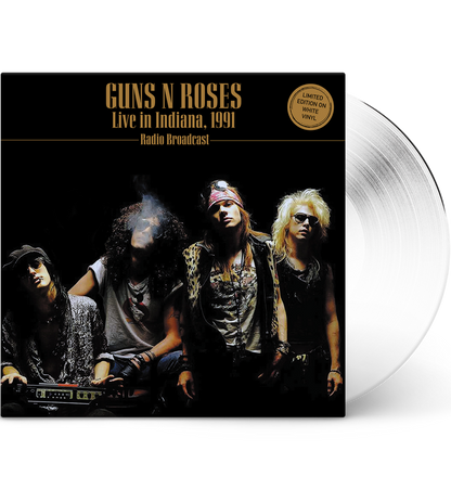 Guns N’ Roses – Live in Indiana, 1991 (Limited Edition 12-Inch Album on White Vinyl)