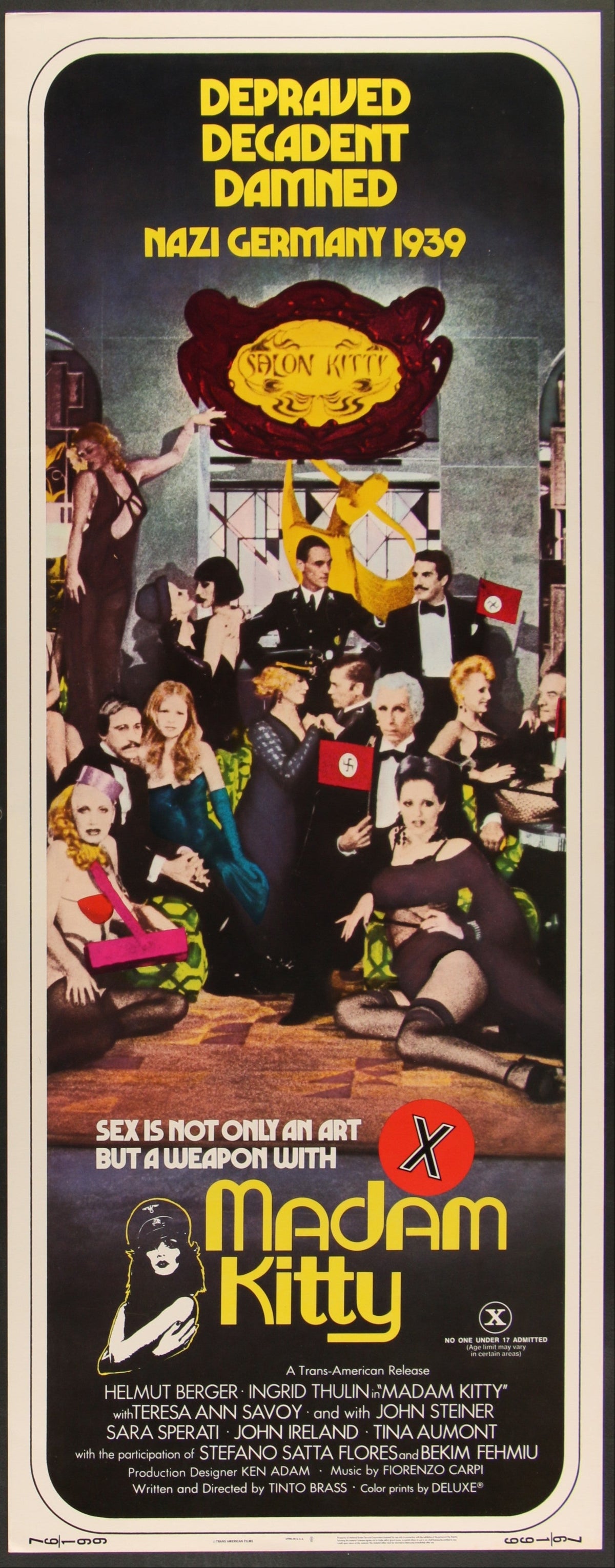 Madam Kitty (1977) Original US Insert Movie Poster