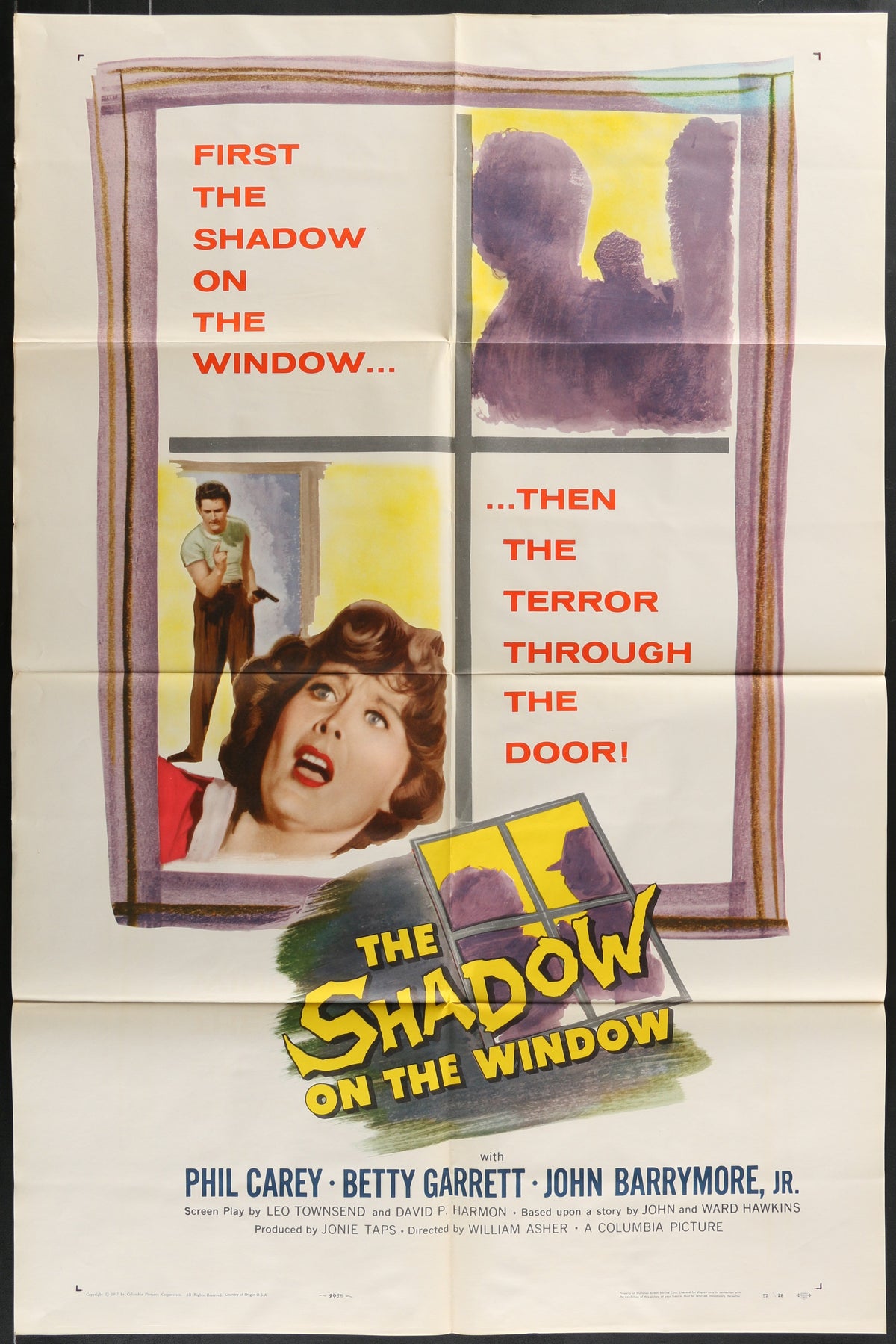 The Shadow On The Window (1957) Original US One Sheet Movie Poster