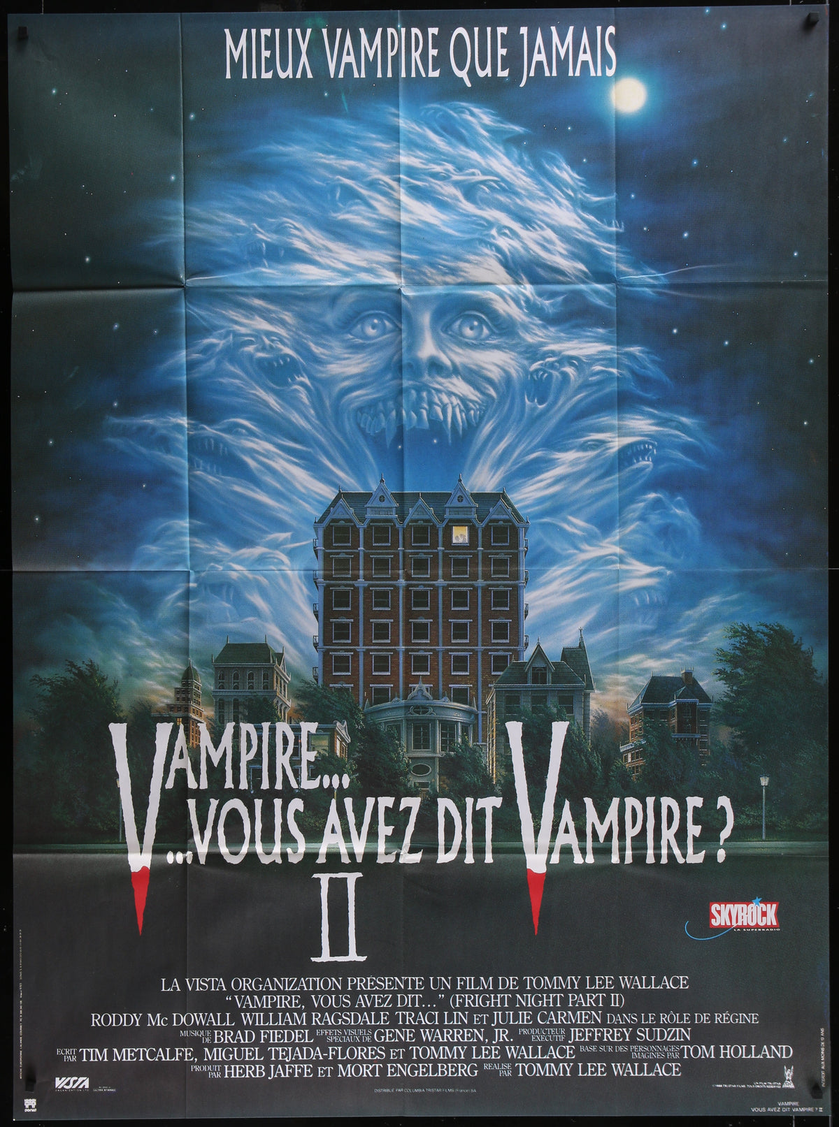 Fright Night Part 2 (1989) Original French One Panel Movie Poster