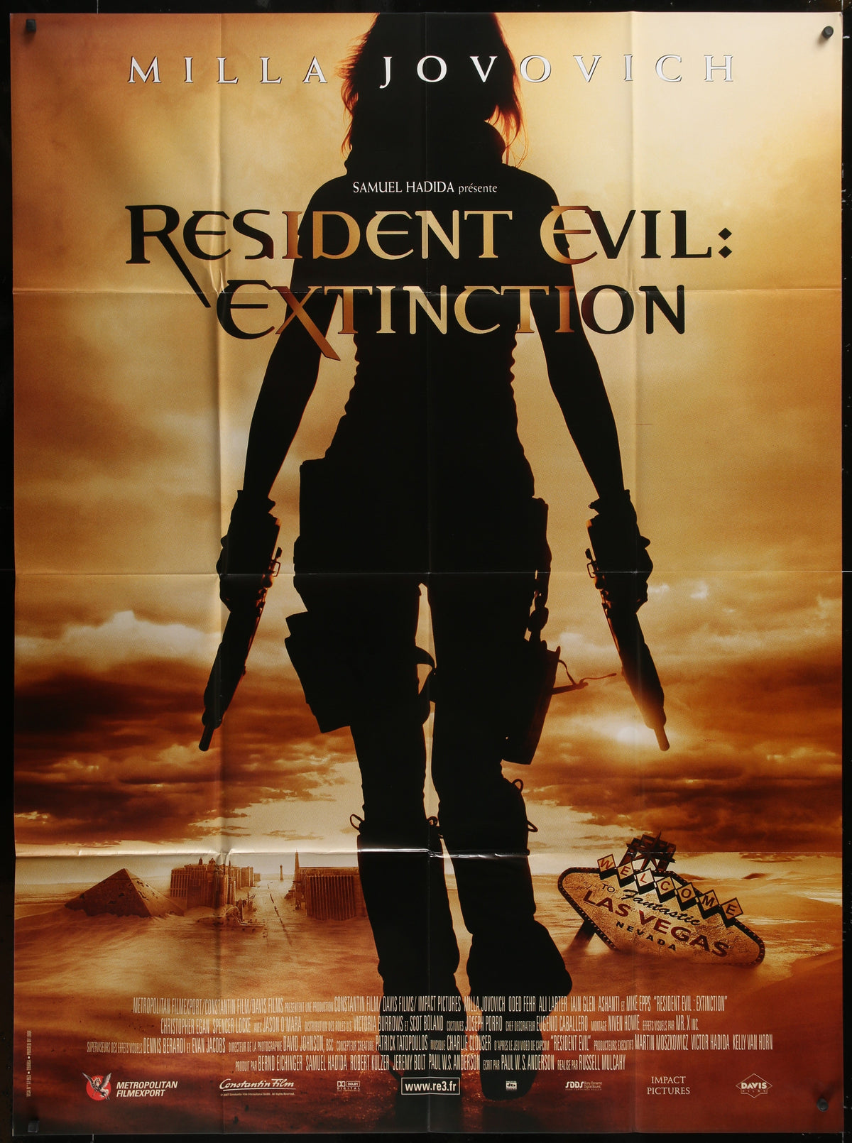 Resident Evil: Extinction (2007) Original French One Panel Movie Poster