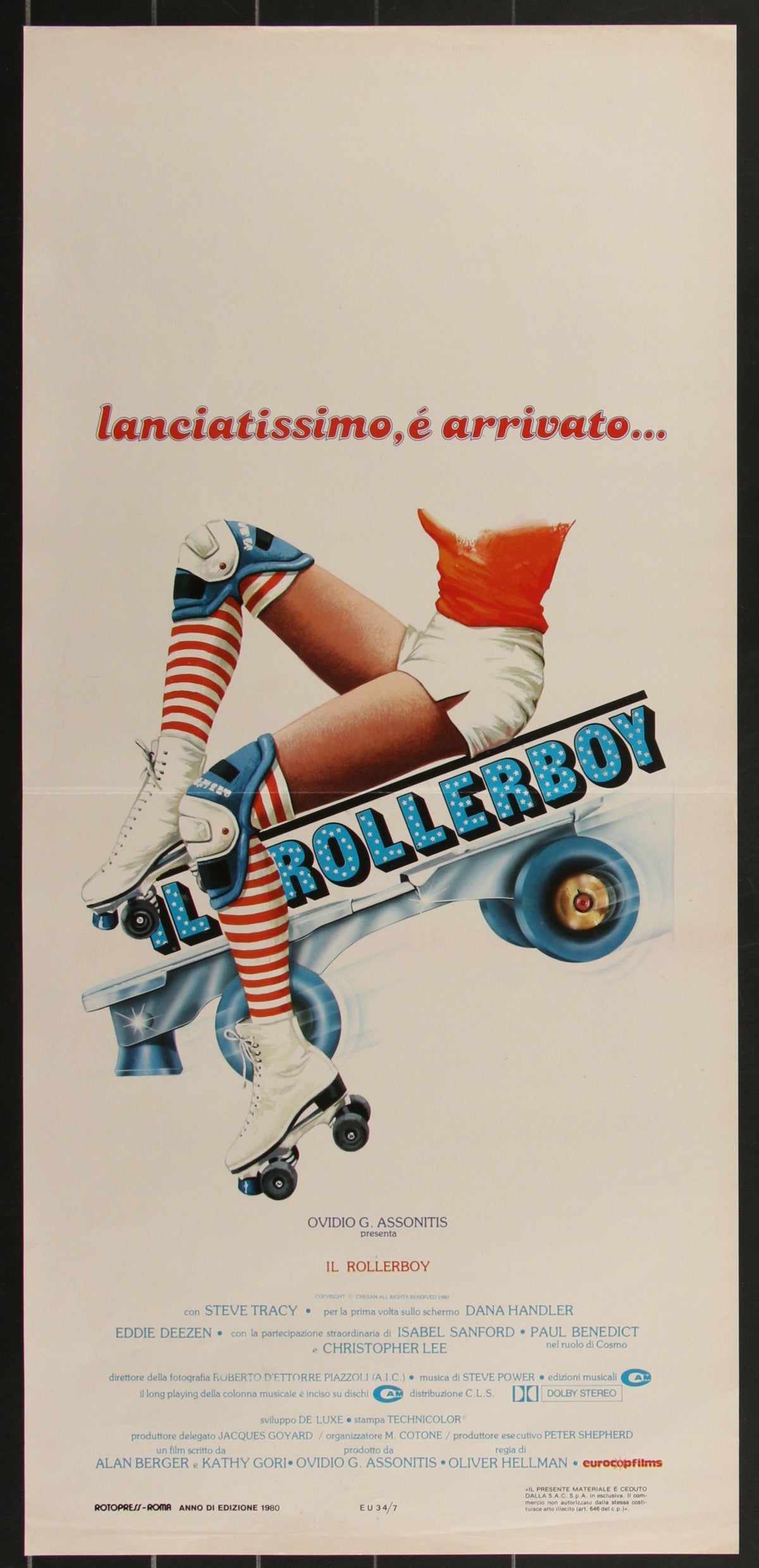 Desperate Moves (1980) Original Italian Locandina Movie Poster