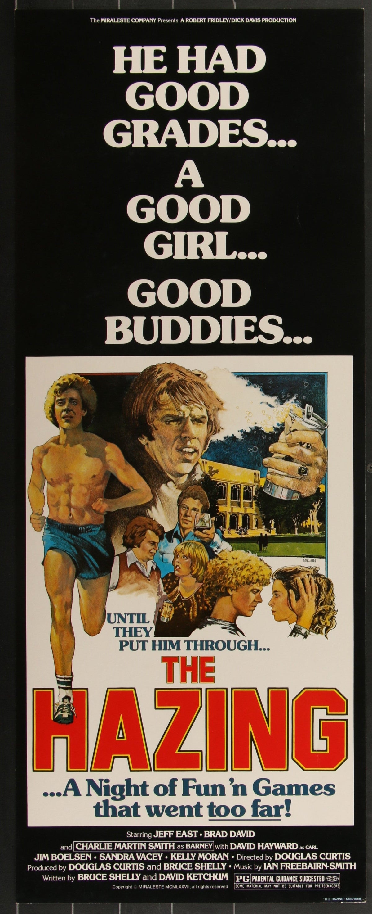 The Hazing (1977) Original US Insert Movie Poster