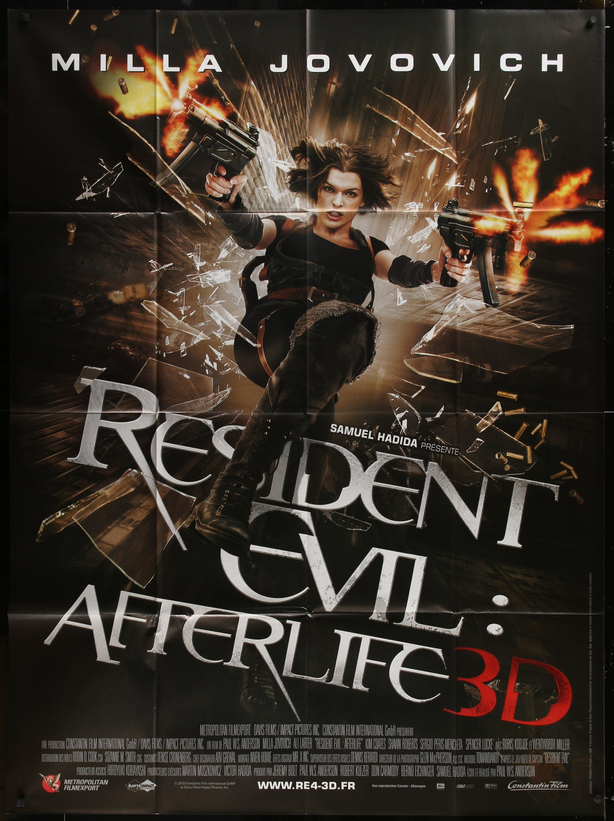 Resident Evil: Afterlfe (2010) Original French One Panel Movie Poster