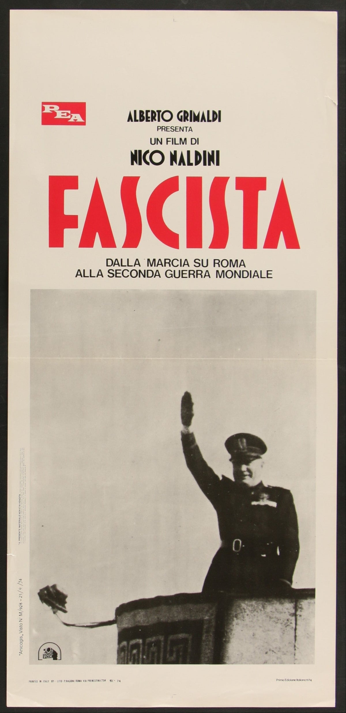 Fascista (1974) Original Italian Locandina Movie Poster
