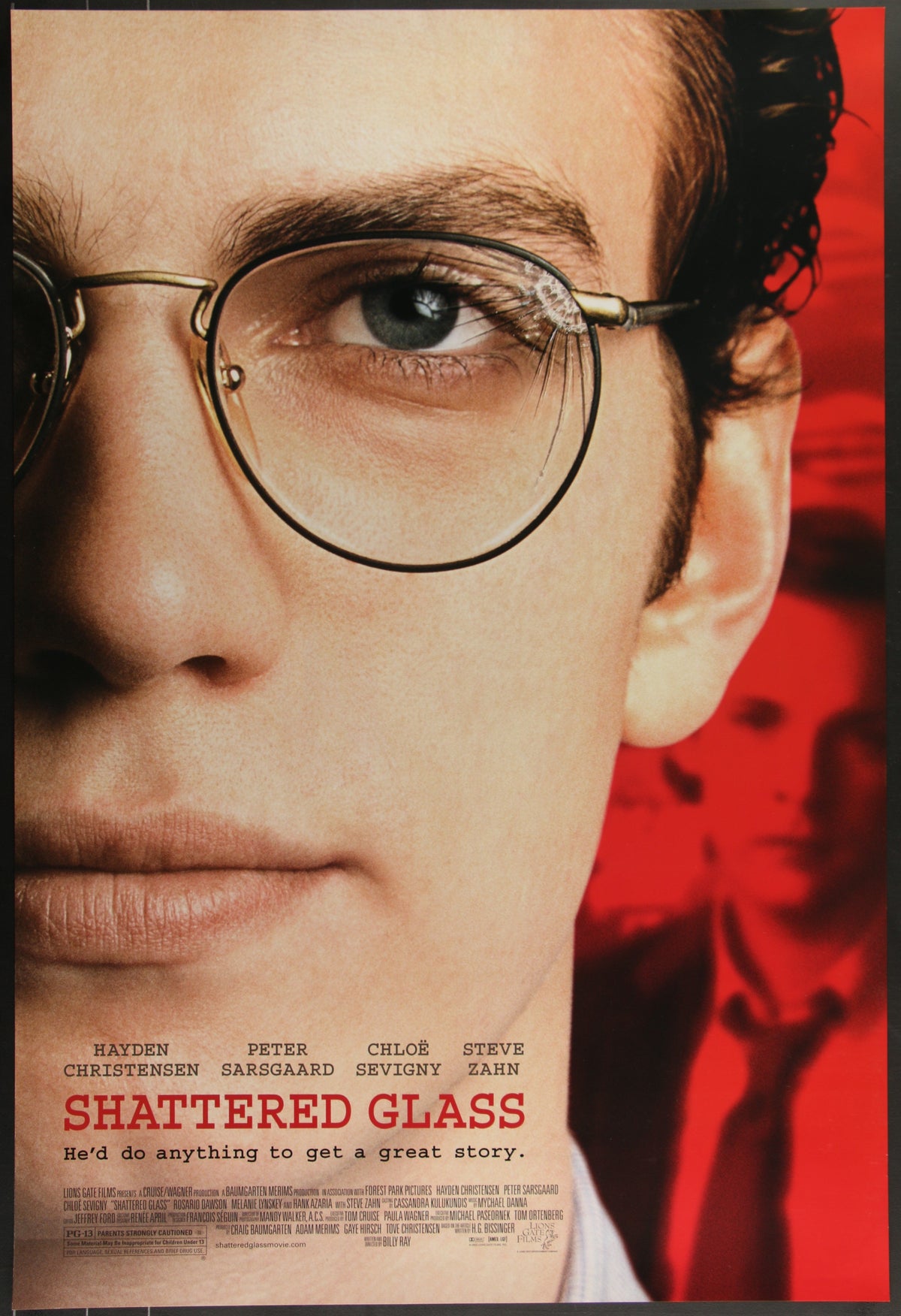 Shattered Glass (2003) Original US One Sheet Movie Poster