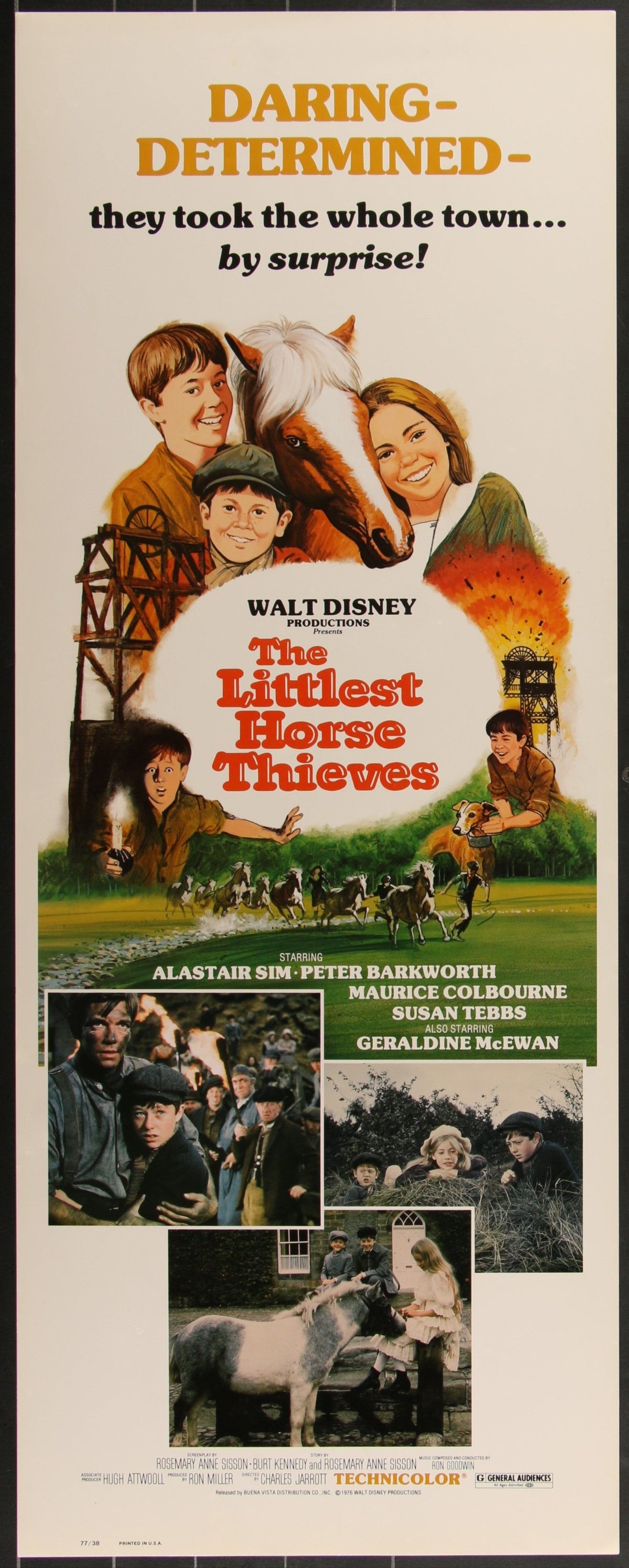 The Littlest Horse Thieves (1977) Original US Insert Movie Poster