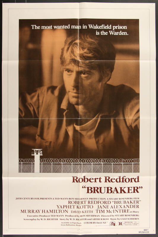 Brubaker (1980) Original US One Sheet Cinema Poster