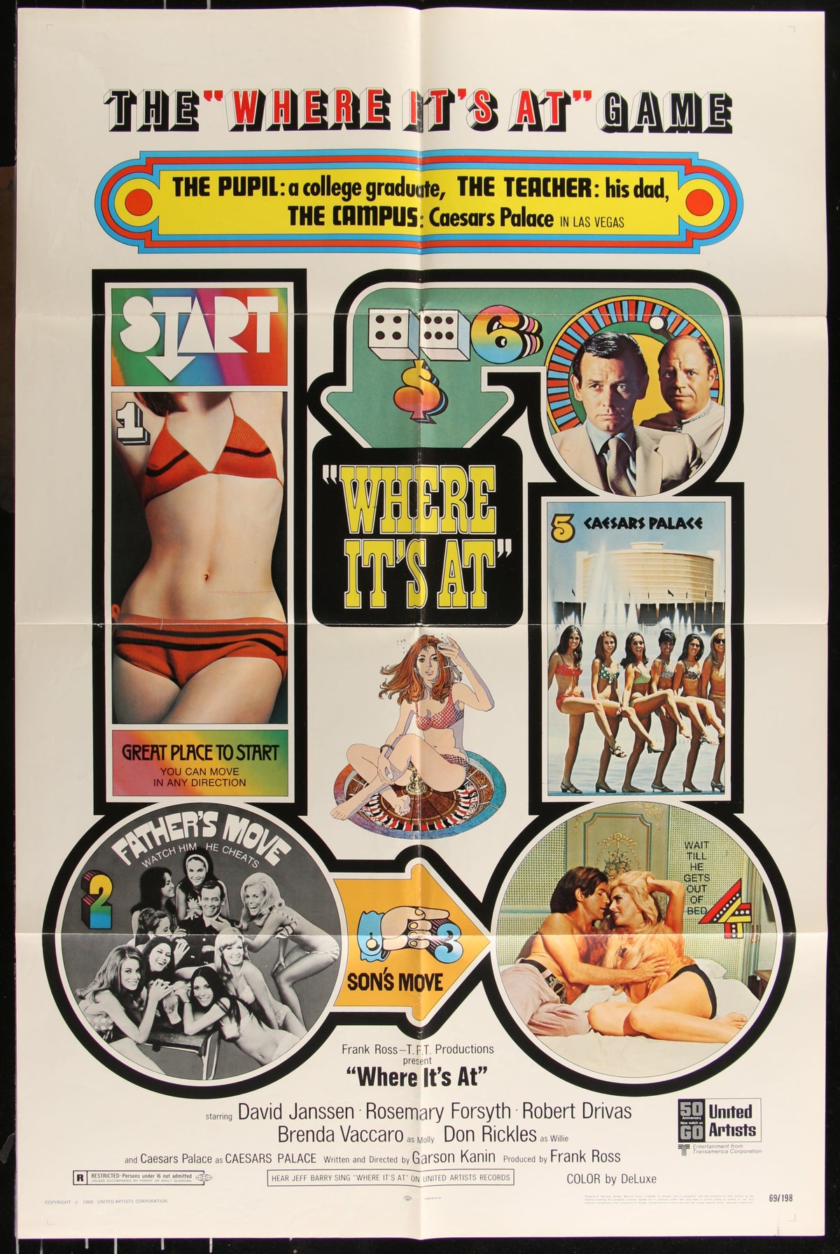 Where It's At (1969) Original US One Sheet Movie Poster