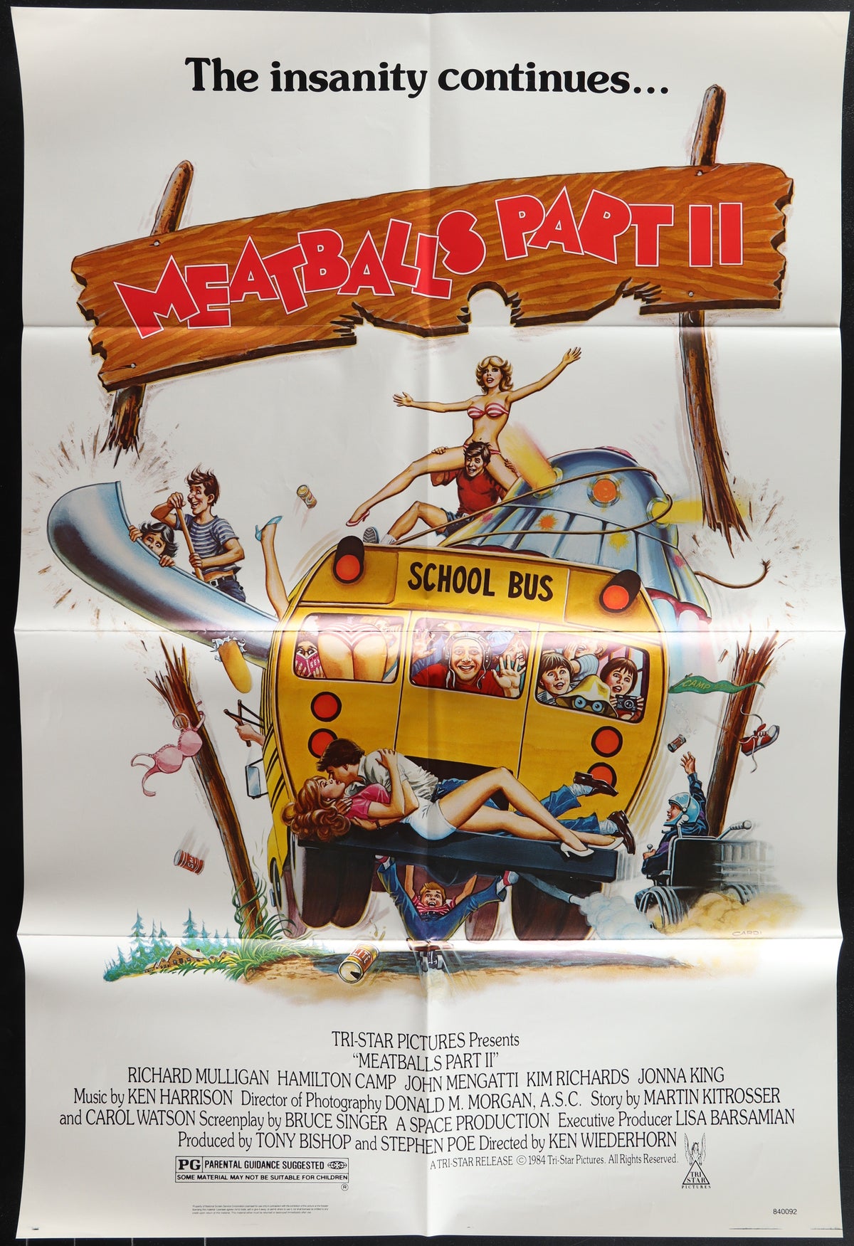 Meatballs Part II (1984) Original US One Sheet Movie Poster